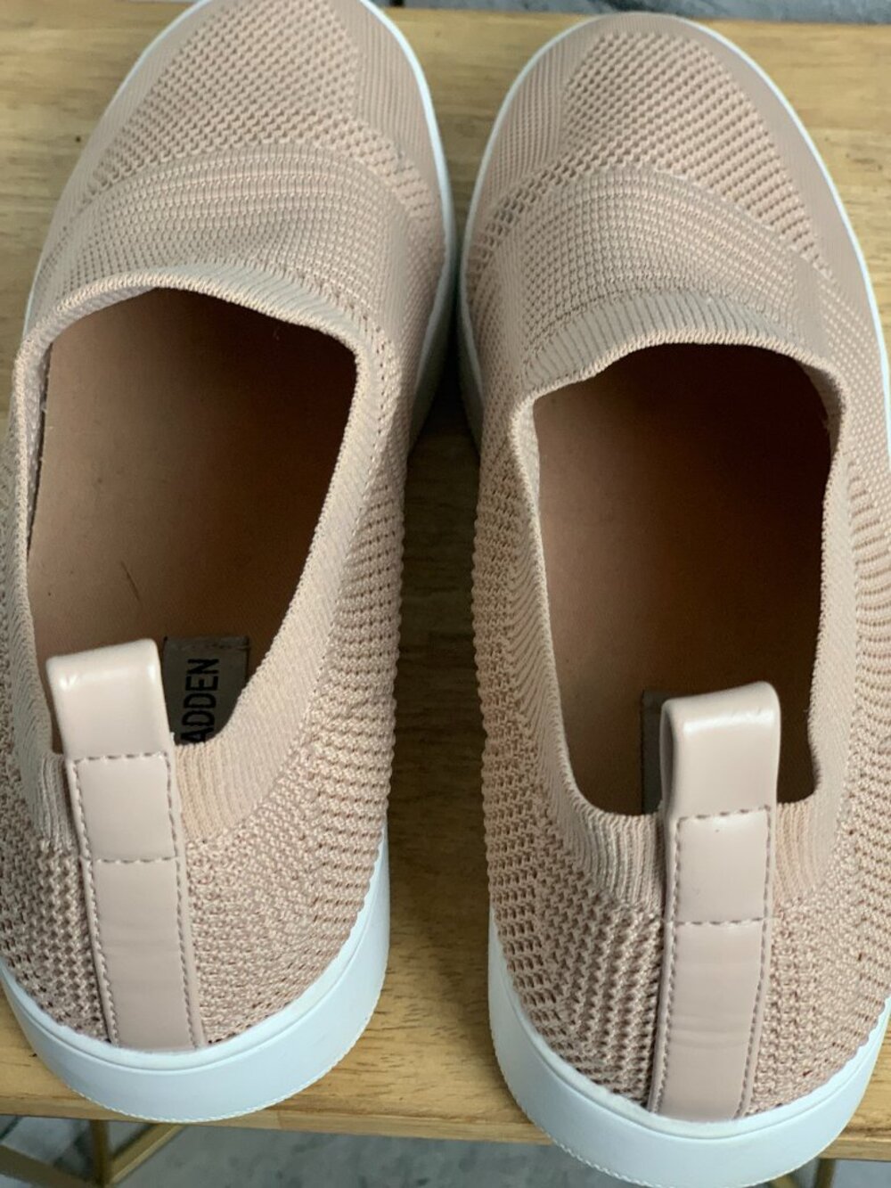 Steve Madden Shoes Women's 9.5 M Pink Woven Slip On Mesh Casual Comfort Sneakers - Picture 7 of 11
